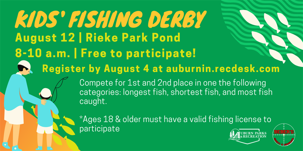 City of Auburn Parks and Recreation Department Announcements